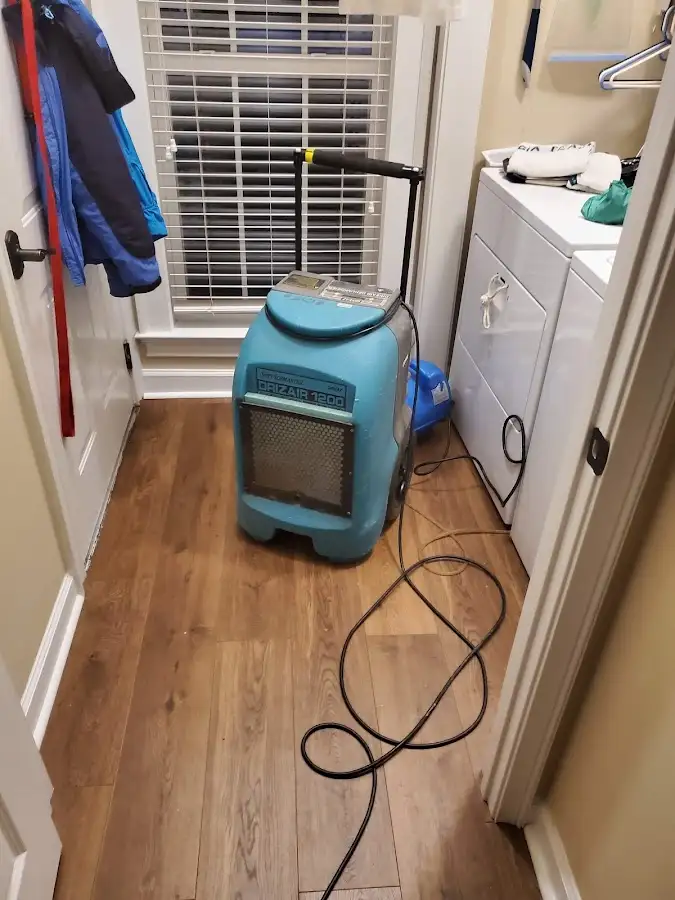 Commercial dehumidifier deployed for Flood Damage Cleanup in Caldwell